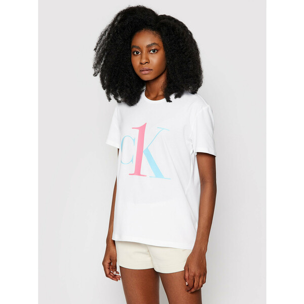 Calvin Klein Underwear T-Shirt Lounge 000QS6436E Biały Regular Fit