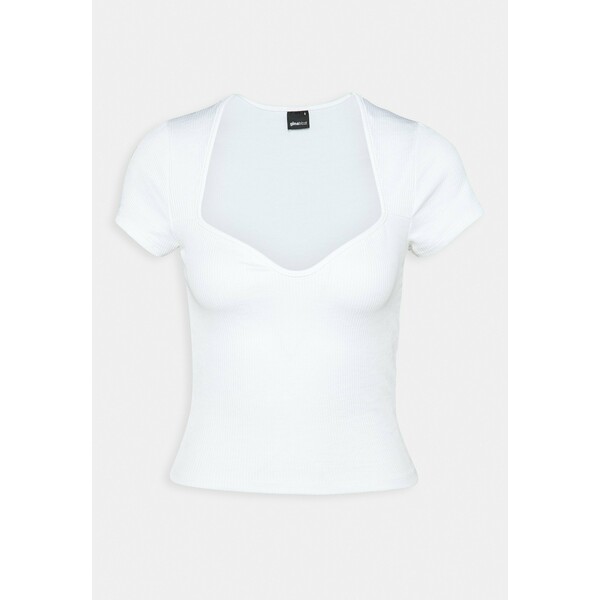Gina Tricot Petite MARGOT PETITE BUSTIER T-shirt basic white GIL21D004