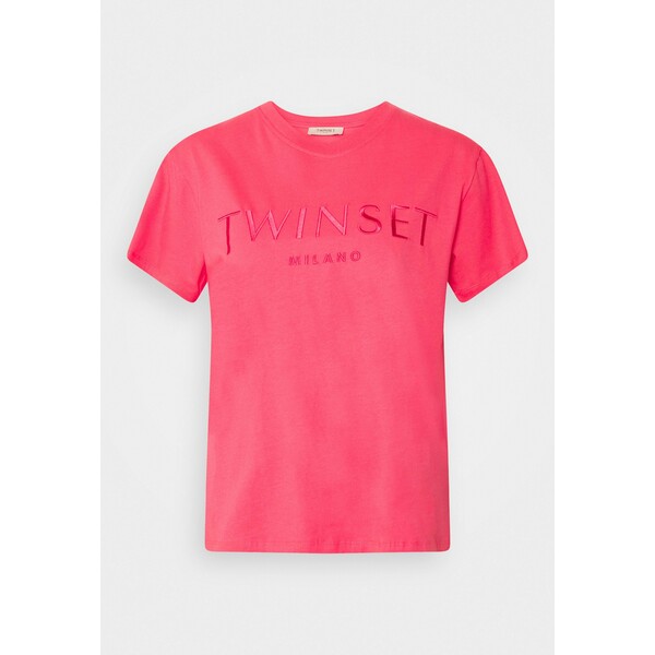 TWINSET CON LOGO T-shirt basic rosa neon TW321D00G
