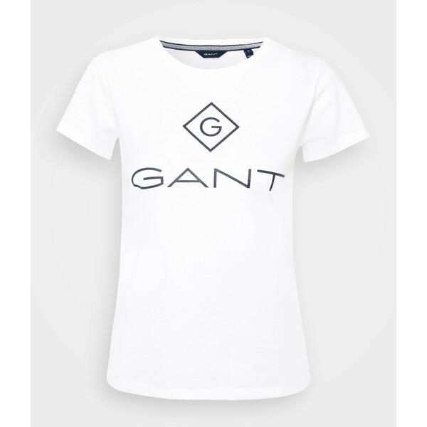 GANT LOCK UP T-shirt z nadrukiem white GA321D03Y