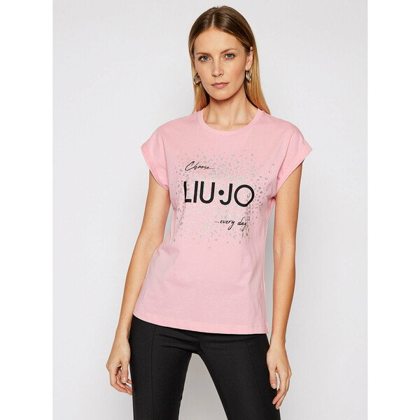 Liu Jo T-Shirt WA1327 J0094 Różowy Regular Fit