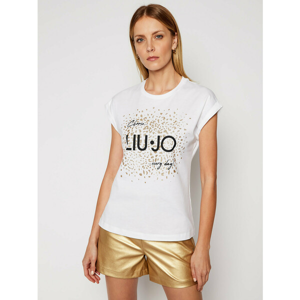 Liu Jo T-Shirt WA1327 J0094 Biały Regular Fit