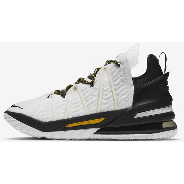 Nike Buty do koszykówki LeBron 18 „White/Black/Gold”