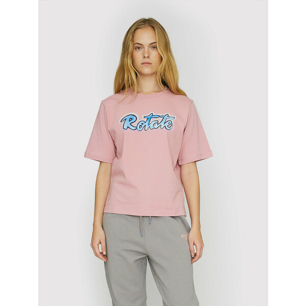 ROTATE T-Shirt Asvera RT460 Różowy Loose Fit