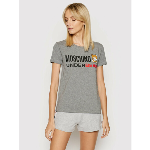 MOSCHINO Underwear & Swim T-Shirt A1904 9003 Szary Regular Fit