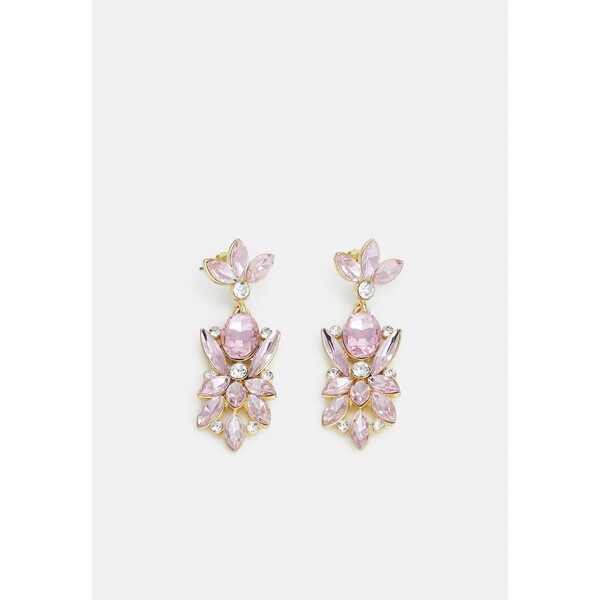 Pieces PCLEONIA EARRINGS Kolczyki gold-coloured/rose/clear PE351L12X