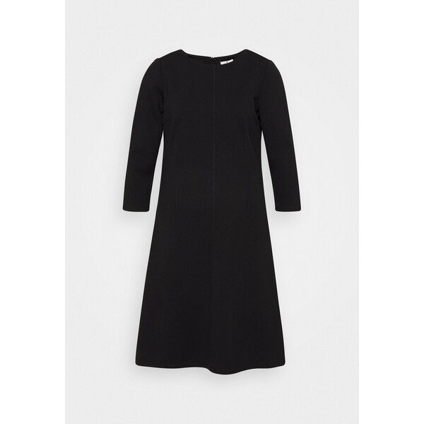 TOM TAILOR DRESS WITH ZIGZAG Sukienka z dżerseju deep black TO221C0J0