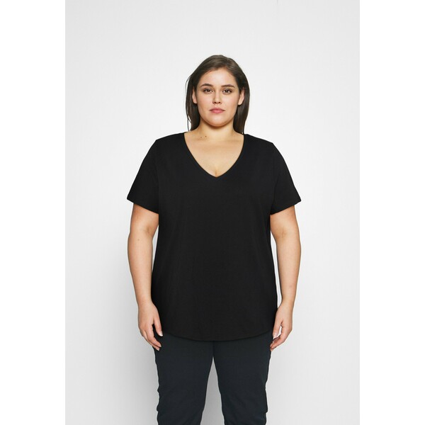 Anna Field Curvy T-shirt basic black AX821D04B