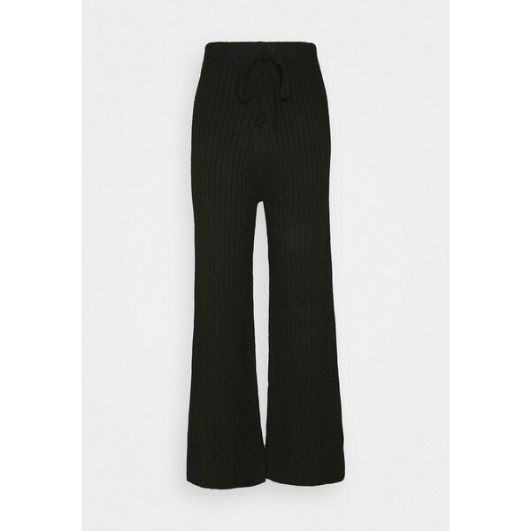 Missguided Petite WIDE LEG TROUSER Spodnie materiałowe black M0V21A07L