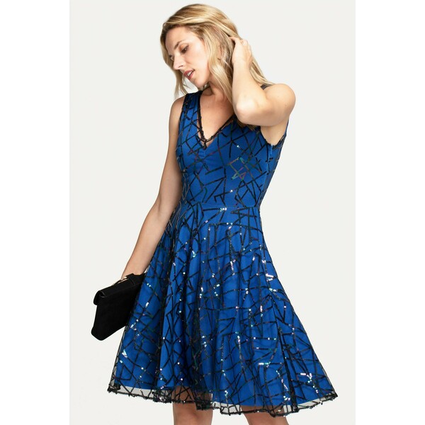 HotSquash Sukienka koktajlowa blue HOW21C02B