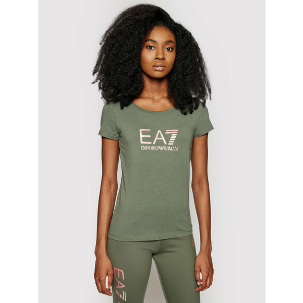 EA7 Emporio Armani T-Shirt 8NTT63 TJ12Z 1818 Zielony Slim Fit