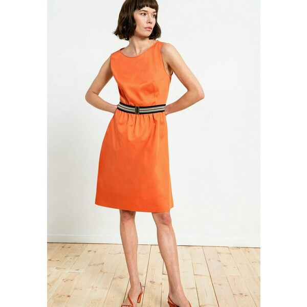 Hexeline Sukienka letnia pomarańcz H1P21C02O