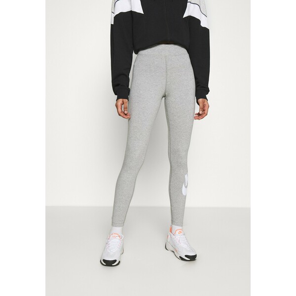 Nike Sportswear FUTURA Legginsy dk grey heather/white NI121A0F2