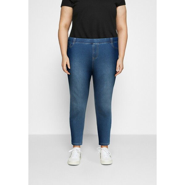 CAPSULE by Simply Be AMBER Jeansy Skinny Fit mid blue CAS21N02C