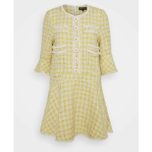 Sister Jane HONEY BEE MINI DRESS Sukienka koszulowa yellow QS021C06F