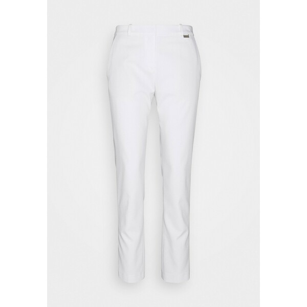 HUGO HEDIAS SOFT STRUCTURE Spodnie materiałowe white HU721A08X