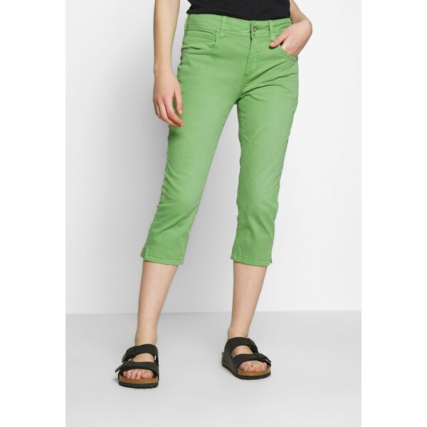 TOM TAILOR KATE CAPRI Szorty jeansowe sundried turf green TO221A0CA