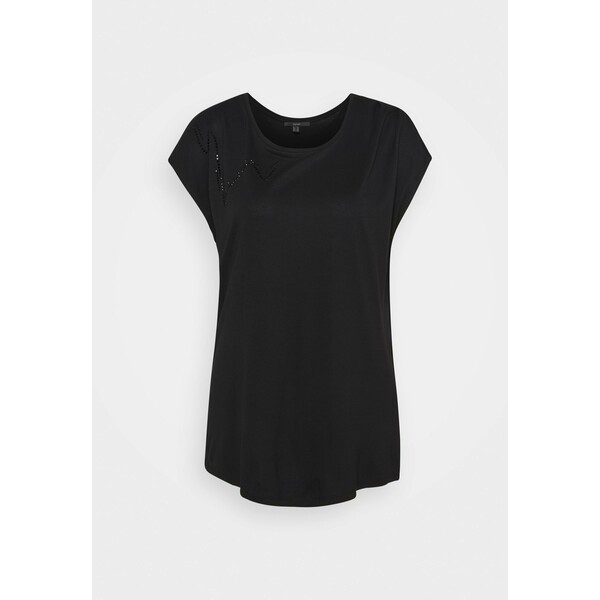 Esprit Collection T-shirt z nadrukiem black ES421D0MI