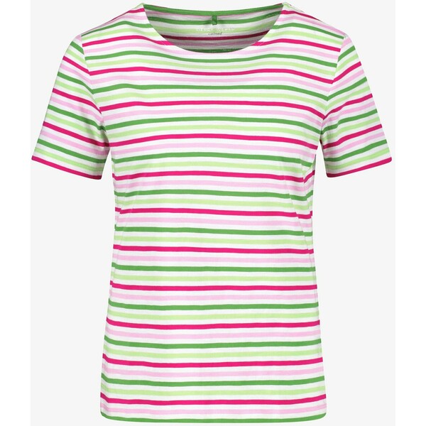 Gerry Weber T-shirt z nadrukiem lila pink grün ringel GW121D0E2