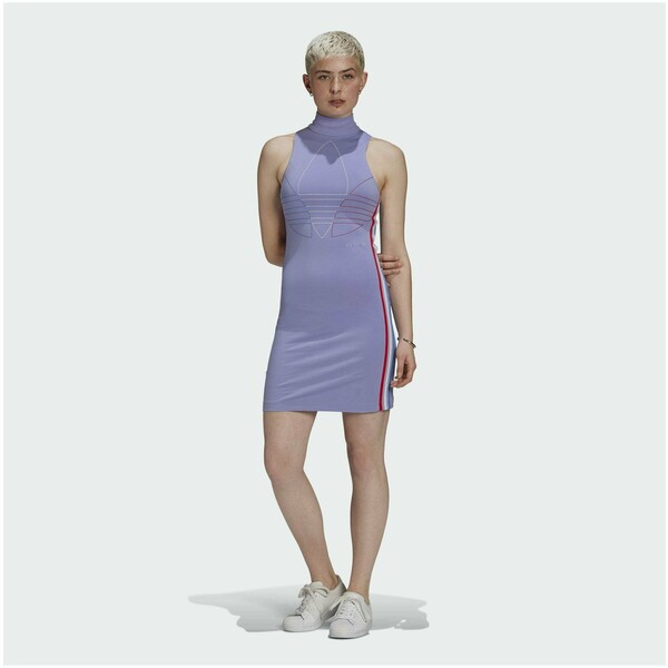 adidas Originals ADICOLOR TRICOLOR TANK DRESS Sukienka etui purple AD121C07N