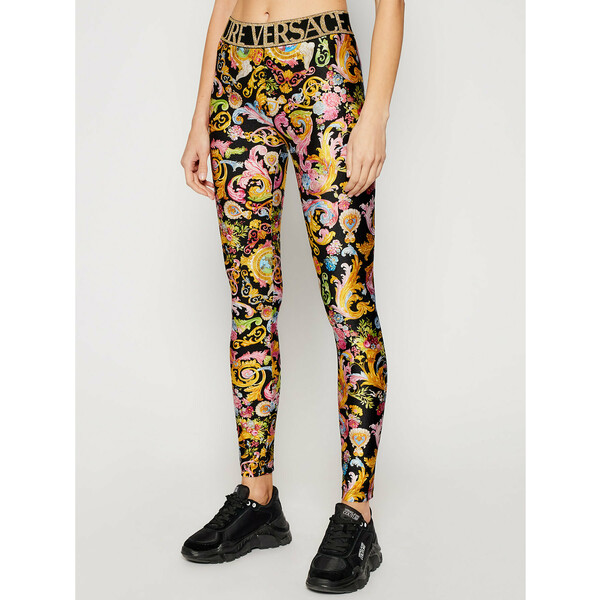 Versace Jeans Couture Legginsy D5HWA101 Kolorowy Slim Fit