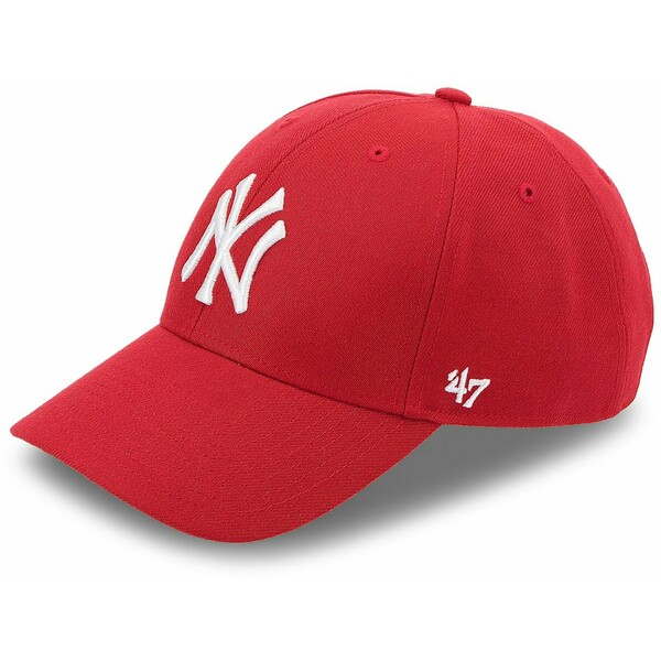 47 Brand Czapka z daszkiem New York Yankees 47 B-MVP17WBV-RD Czerwony