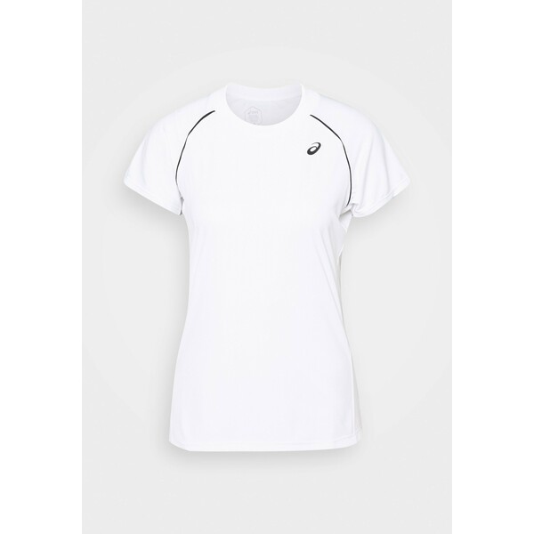 ASICS COURT PIPING T-shirt z nadrukiem brilliant white AS141D093