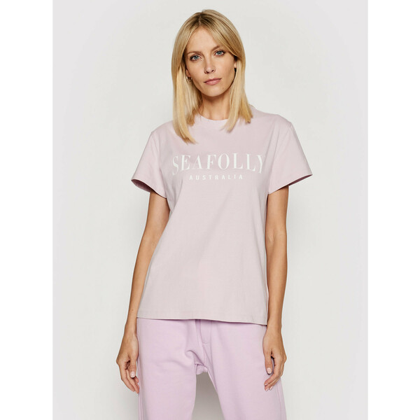 Seafolly T-Shirt Leisure 54570 Fioletowy Regular Fit
