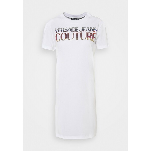 Versace Jeans Couture DRESS Sukienka z dżerseju white VEI21C02T