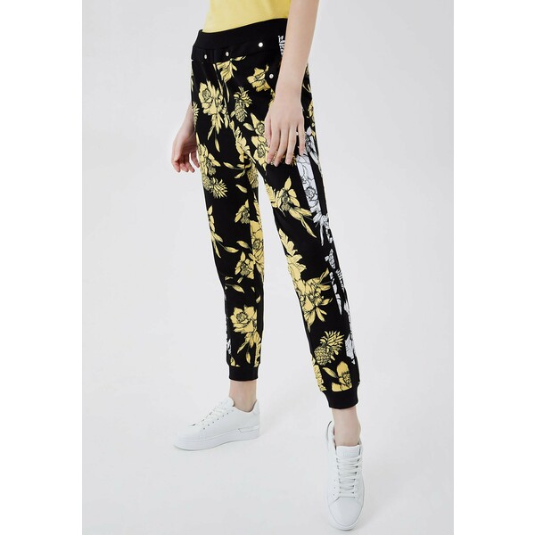 Liu Jo Jeans Spodnie materiałowe black/yellow L2521A04L