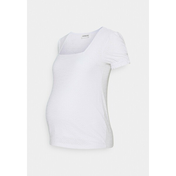 Anna Field MAMA Stickerei Basic T-shirt T-shirt basic white EX429G03Z
