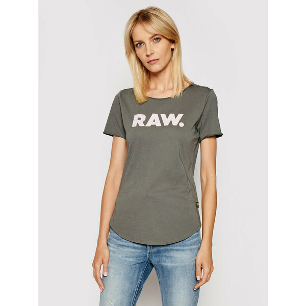 G-Star Raw T-Shirt Graphic D19950-4107-1260 Szary Slim Fit