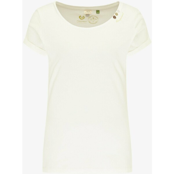 Ragwear T-shirt z nadrukiem white R5921D07K
