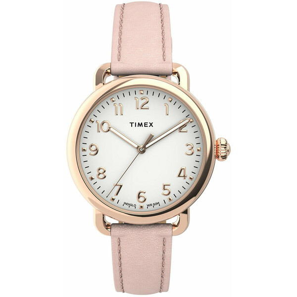 Timex Zegarek Standard TW2U13500 Różowy
