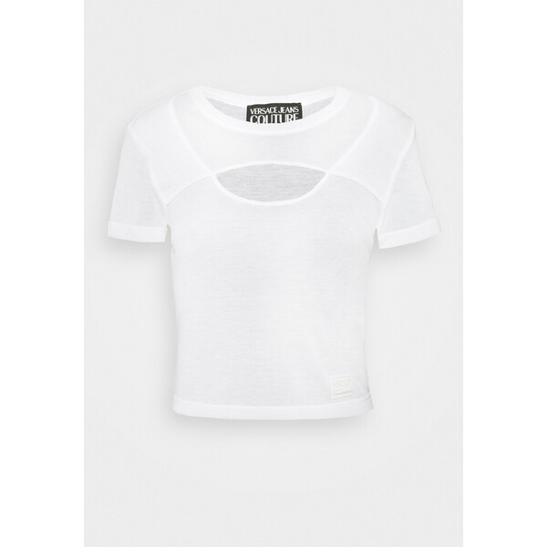 Versace Jeans Couture T-shirt z nadrukiem white VEI21D03I