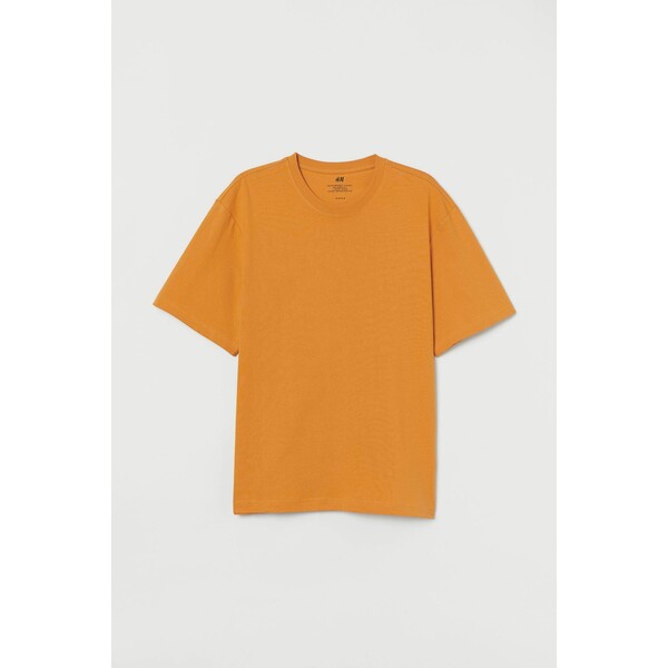 H&M T-shirt Relaxed Fit 0608945057 Pomarańczowy
