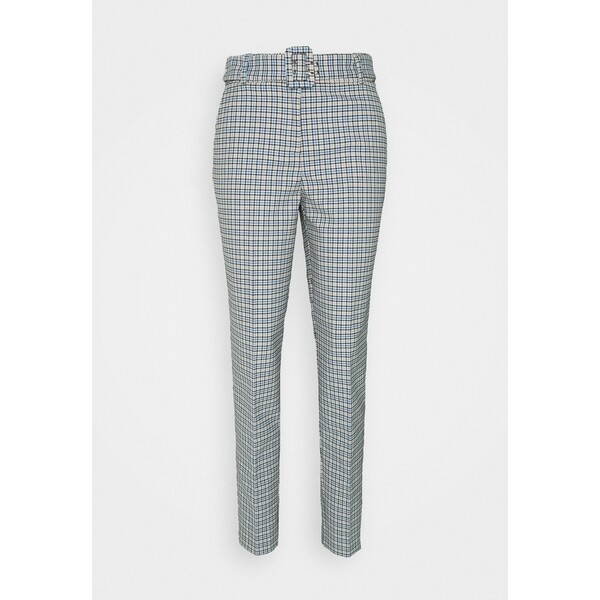 Esprit Collection CHECK PANT Spodnie materiałowe light blue ES421A0F1