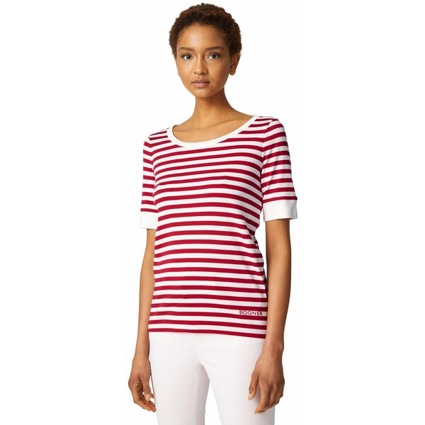 Bogner T-shirt z nadrukiem rot/weiß BO721D03Z