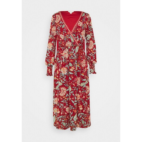 Springfield MIDI TEJA FLORAL Sukienka letnia multicoloured/red FI021C05Q