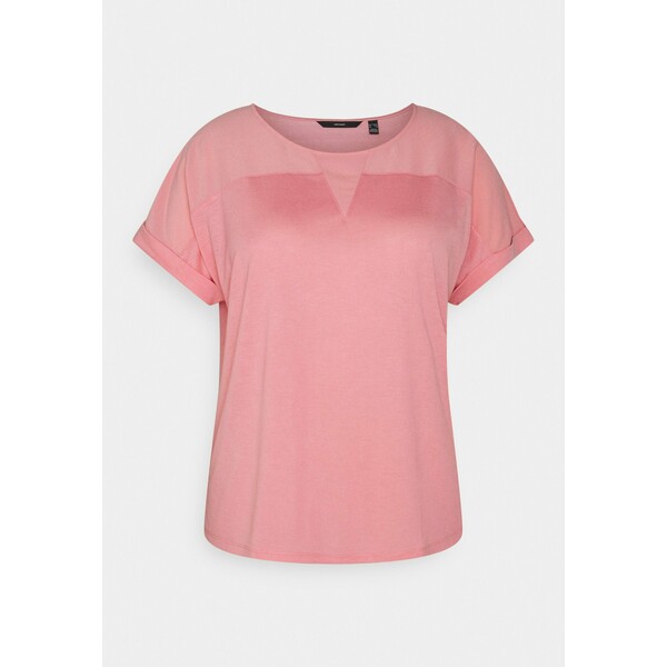 Vero Moda Curve VMELLEN T-shirt basic geranium pink VEE21D02T