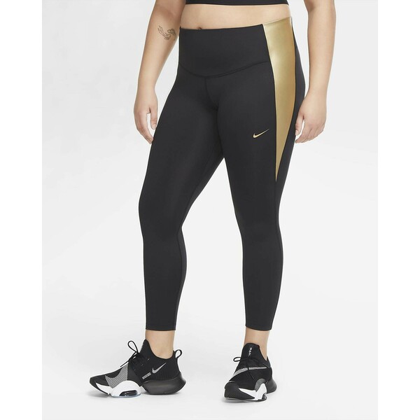 Damskie legginsy ze średnim stanem w kontrastowych kolorach (duże rozmiary) Nike One