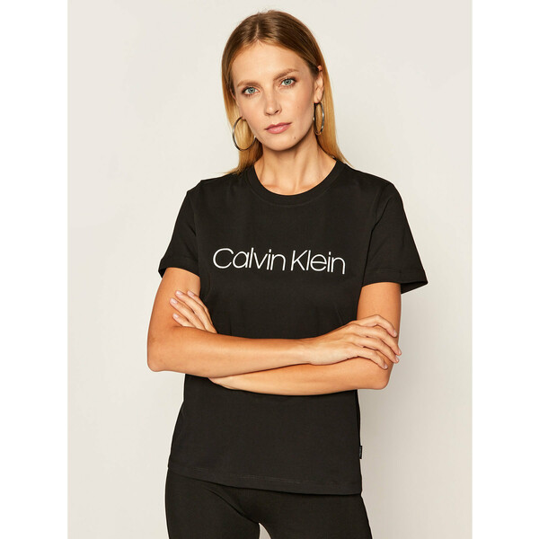 Calvin Klein T-Shirt Core Logo K20K202142 Czarny Regular Fit