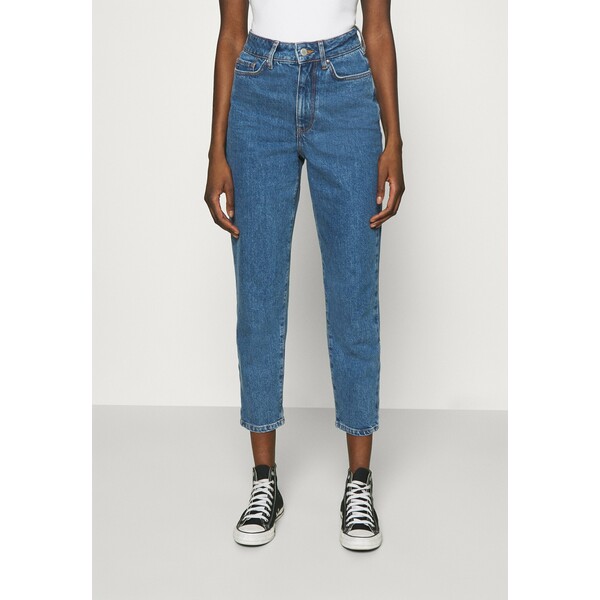 Zign Mom Fit jeans Jeansy Straight Leg blue denim ZI121N000-K11