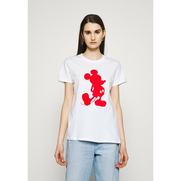 Cotton On CLASSIC TEE T-shirt z nadrukiem mickey red/white C1Q21D02Q