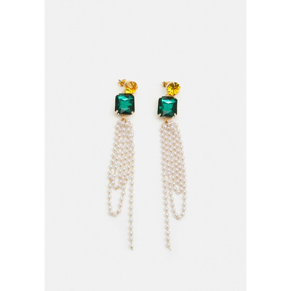 Pieces PCPEGGY EARRINGS Kolczyki gold-coloured/yellow/green PE351L10B