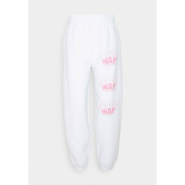 NEW girl ORDER WHAT ABOUT PIZZA Spodnie treningowe white NEM21A01W