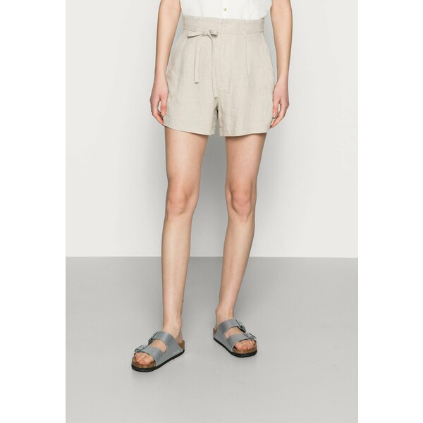 Abercrombie & Fitch EMEA BELTED SHORT Szorty flax A0F21S01W