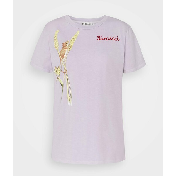 Fiorucci WOODLAND MOUSE FOXGLOVE T-shirt z nadrukiem lilac FI921D015
