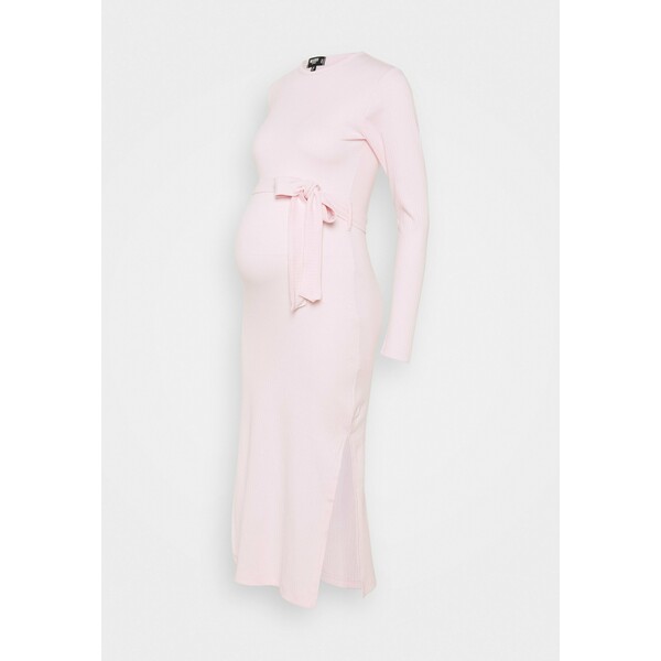 Missguided Maternity SIDE MIDI DRESS Sukienka z dżerseju pink M5Q29F01H