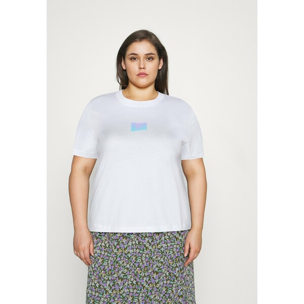 Calvin Klein Jeans Plus SHINE BADGE TEE T-shirt basic bright white C2Q21D00W